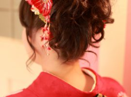 あづま振袖　髪型　ヘアスタイル